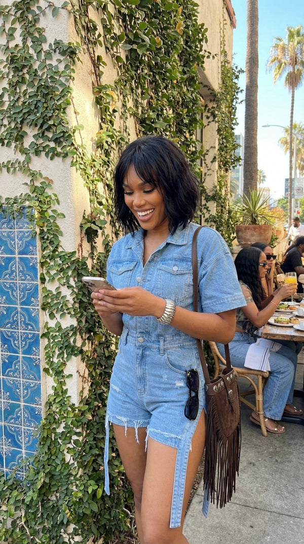 Denim Dazzle Romper BUNDLE Accessories Package