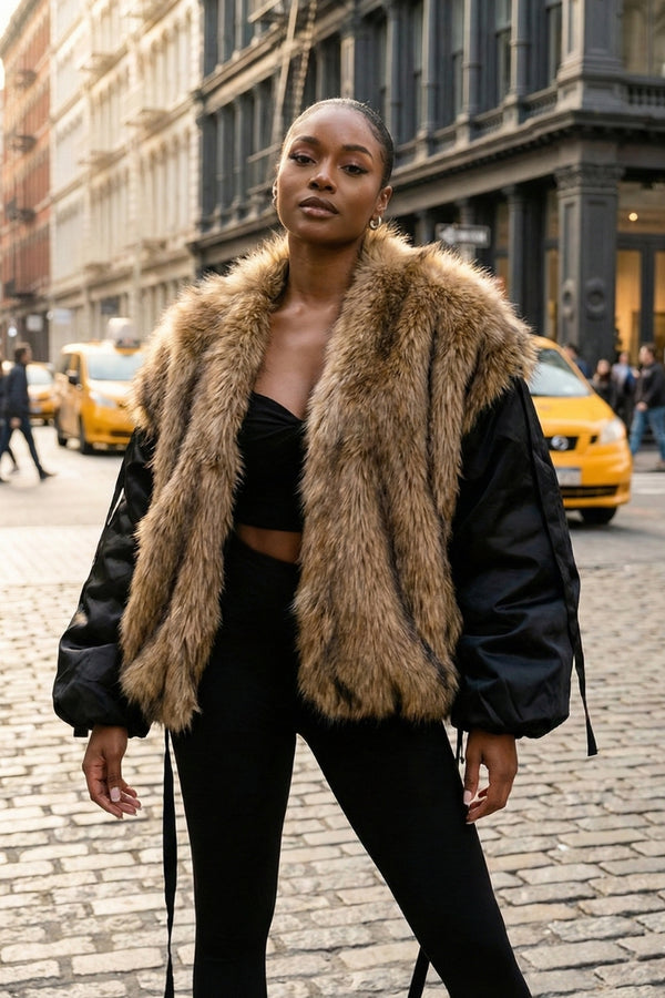 The Luxe Reversible Bomber - Onyx & Fox