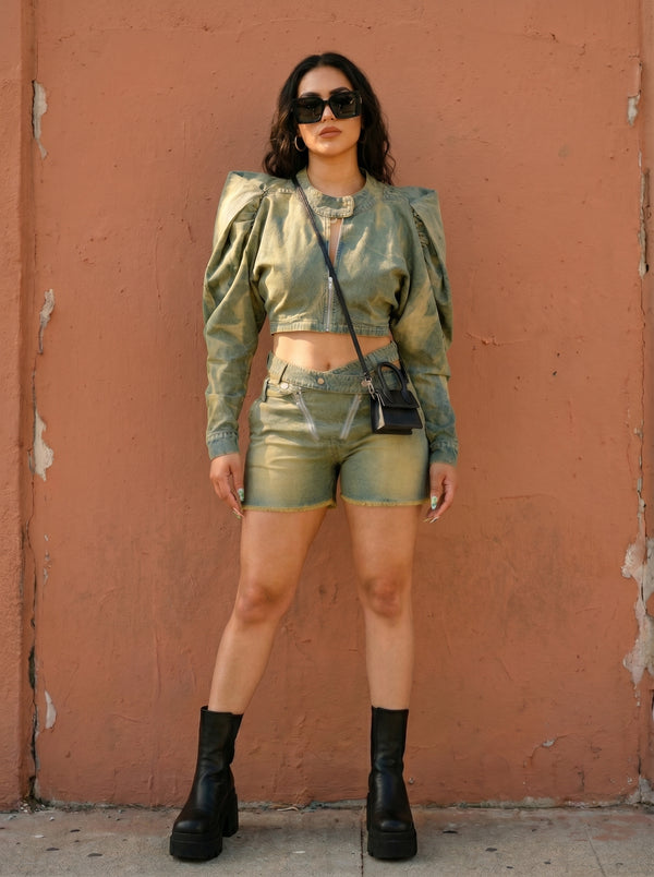 Athina's Unique Washed Denim Design Set